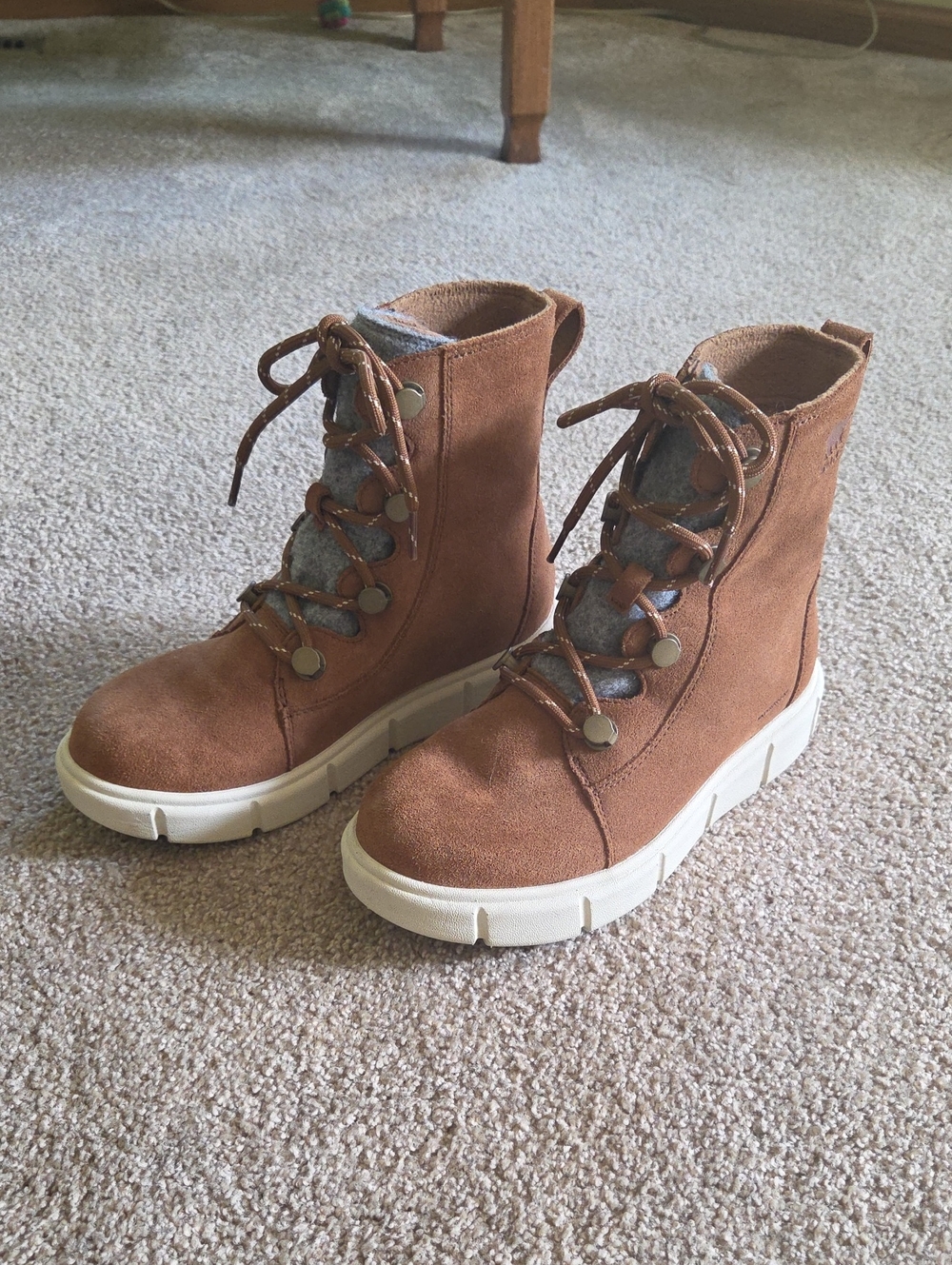 Sorel Brown Suede Waterproof Lace-Up Boot Size 6.5